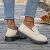 Mocasines de gamuza multicolor estilo macaron con costuras superpuestas, suela gruesa, que aumentan la altura, suela suave, estilo delicado, adecuados para viajar, zapatos de mujer transfronterizos