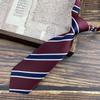 Corbata Pequeña Ultracorta para Mujer, Color Sólido, Floja, Linda, Estilo Preppy, Gratis, Rayas Estilo Japonés, Marrón Retro, Jardín de Niños Masculino