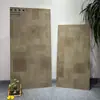 Azulejos vidriados réplica oro espiga 600x1200 azulejos de suelo para sala de estar 750x1500 patrón de veta de madera azulejos de suelo para cadena de tiendas