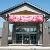 Dia de Cuidados com a Fita Rosa Transfronteiriço Painel Decoração de Atmosfera Personalizada Bandeira de Jardim Cortina de Porta Bandeira de Corda de Promoção de Evento
