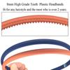 Amazon 0.8cm Diadema Mate Estilo Coreano Diadema de Plástico Simple Retro Colorida Dentada Antideslizante Para Lavar el Cabello Cara