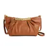 Nova Bolsa de Ombro Plissada de Inverno, Elegante e Simples, Bolsa de Luxo Leve com um Toque Metálico de Alta Qualidade, Bolsa de Mão para Noite com Alça de Ombro e Transversal