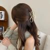 Nuevos Accesorios para el Cabello al por Mayor Moda para Mujer Color Té con Leche Aleación Pinza Grande para el Cabello Disco Pinza para el Pelo Parte Trasera de la Cabeza Pinza de Tiburón Pinza para el Cabello