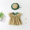 Ropa de escalada de verano para bebés, ropa infantil con explosiones transfronterizas, mono para bebés, ropa para recién nacidos, ropa de escalada triangular para bebés.