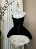 2026 Nuevo Estilo Elegante y Sexy Patchwork Floral Tridimensional Bloques de Color Vestido sin Tirantes de Cintura Alta Suministro Transfronterizo Aliexpress