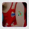 Adesivos de Tatuagem Coloridos Luminous Volcano para Cobrir Cicatrizes para Mulheres Dinossauro de Alta Qualidade Coloridos à Prova d'Água