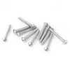 210 piezas/caja Tornillo M4 de cabeza redonda con hexágono interior y tuerca, juego combinado de tornillo de cabeza plana y tuerca de acero inoxidable 304