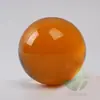 1 pieza 40mm cristal transparente ámbar bola de cristal 4.0cm marrón oscuro canicas decorativas adornos de bola 80g