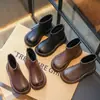 Botas para Niña 2026 Otoño/Invierno Nuevo Estilo Botas Martin para Niños con Felpa Botas de Cuero de Algodón Doble Estilo Coreano Niños Medianos y Mayores Botas Cortas de Princesa
