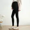 Pantalones Térmicos de Maternidad Otoño/Invierno Ropa Exterior Pantalones de Maternidad con Felpa Plus Cintura Alta Soporte Abdominal No Aprietan el Vientre Pantalones de Algodón Gruesos y Cálidos