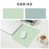 Dropshipping Mouse Pad de Computador Simples e Dupla Face Cor Sólida Pad de Mesa de Alta Qualidade Pad de Escritório Couro Simples à Prova d'Água e de Óleo