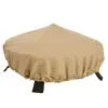 Atacado de fábrica de capas redondas para fogueiras, à prova d'água e de sol, capas redondas para fogões de jardim e pátio, abrigos de chuva e capas de poeira; mercadorias transfronteiriças