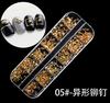 Nail Art variedade de 12 caixa rebite misto Joias Diamante Magic cor Pearl strass cor diamante lantejoulas unha acessórios cadeia