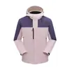 Chaqueta de Exterior Luo Tuo para Mujer, Mismo Estilo, Tres en Uno, Nuevo Estándar Nacional, Cáscara Dura, Cortavientos, Impermeable, Ropa de Montañismo, Chaqueta Cálida para Hombre