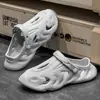 Cómodos Zuecos de Coco para Hombre, Calzado de Exterior, Nuevo Estilo Verano 2025, Sandalias Cerradas Transpirables Casuales al por Mayor