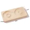 Bandeja de Madera DIY para Exhibición de Madera con Cuentas Accesorios para Fotografía de Joyería Bandeja de Madera Maciza X32