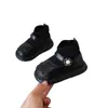 Botas de Couro Outono e Inverno para Meninas, Botas, Botas Curtas de Lantejoulas para Meninas, Sapatos de Couro Antiderrapantes de Princesa, Sapatos para Bebês e Crianças Pequenas, Sapatos Infantis da Moda