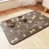 Alfombrilla Especial para Comer Gatos y Perros Temu Transfronteriza, Antisalpicaduras, de Diatomeas, Absorbe Agua y Seca Rápido para Uso en Casa