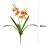 Flor Artificial tipo Orquídea Orchid Orchid de Bandai con Textura Realista, Flor Falsa de Orquídea Magnolia para Decoración del Hogar y Bodas, Flor Artificial Realista de Alta Gama