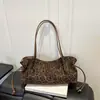 Bolso Tote de Gran Capacidad Estampado de Leopardo Nuevo Otoño 2026 Textura de Alta Calidad Retro Nicho Simple Versátil Bolso de Hombro Único