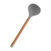 Utensilios de cocina, utensilios de cocina de silicona, cuchara para cocinar, espátula, espátula, colador, espátula de madera de acacia, mango de madera, utensilios de cocina de silicona, traje