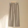 Jeans Mom Rectos Sueltos Nuevos de Otoño e Invierno para Mujeres Mayores de 50 Años Pantalones Versátiles de Moda para Mujeres de Mediana Edad y Mayores Versión Estrecha Pantalones Rectos de Color Sólido