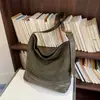 Bolsa Tote Estilo Retro Maillard Marrón Otoño/Invierno Nueva para Mujer Gran Capacidad Versátil para Viajar a Diario Bolso Cubo de Hombro Cruzado