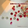 Pedras de Strass para Nail Art Cor Vermelho Rosa, Estrelas-do-mar Pontiagudas Brilhantes Cor Ameixa Vermelha, Flor de Ameixa, Strass em Formato de Bala de Gelo, Decorações Mistas para Unhas Atacado