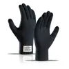 Guantes de Punto para Hombre Transfronterizos para Otoño e Invierno, Talla Grande, Forrados de Felpa, Engrosados, Jacquard, a Prueba de Frío, Guantes Cálidos de Lana con Pantalla Táctil al por Mayor