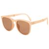 Gafas de sol plegables estilo coreano de celebridad de internet para viajes, vacaciones y fotografía, montura redonda moderna, color gelatina, gafas de sol 5280