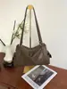 Bolsa de Axila Boston Feminina 2026 Nova Outono/Inverno Versátil Bolsa de Ombro Único Transversal Nicho Casual Almofada Bolsa Feminina