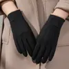 Guantes de invierno para mujer con forro polar, engrosados, a prueba de frío, cálidos, cortavientos, para exteriores, equitación, conducción, tacto de terciopelo, algodón, venta al por mayor