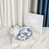 Conjunto de Pratos e Travessas de Porcelana Europeia Família D Série Tigre Porcelana Fina Exquisita Prato de Jantar para Banquete Restaurante Casa