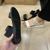 Sandálias Femininas Originais de Comércio Exterior com Solado Grosso Elástico Simples Calçados Femininos