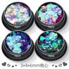 3+4 + 6mm misto coração de pêssego amor lantejoulas unhas ultra-fino laser alto flash glitter pó esmalte cola unhas joias