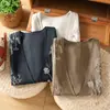 Foto Real de la Nueva Chaqueta Chaleco de Algodón y Lino con Bordado Pesado Vintage 2026, Chaleco Superior sin Mangas Bordado Elegante de Primavera y Verano