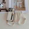 Capa de celular com cordão para Apple 16promax Crossbody, compatível com iPhone 15, capa com zíper e porta-moedas 14