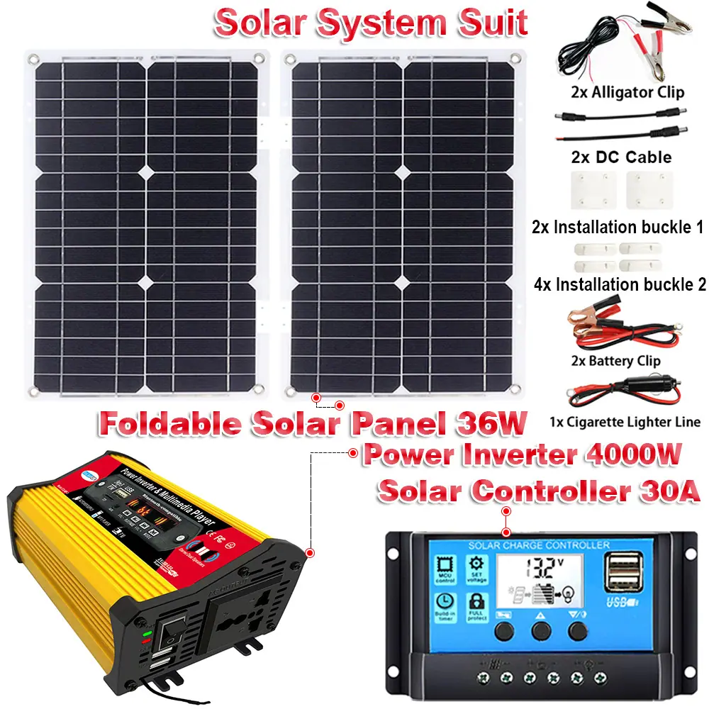 solar system 传奇MP3+36W太阳能板+BL3