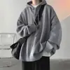 Suéter de cuello alto con capucha para hombre, estilo suelto de otoño e invierno, suéter abrigo exterior retro japonés, entrega de una pieza