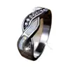 Anillo de cruz con giro nuevo para deseos transfronterizos, anillo de personalidad simple, nicho, lujo ligero, elegante, anillo de una sola pieza, entrega
