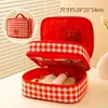 Bolsa de maquillaje portátil para viaje, bolsa pequeña de almacenamiento multifuncional para cámara, lápiz labial, lápiz de cejas, cargador y organizador