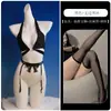 Lencería Sexy Floral Marina con Cuello Halter, Uniforme sin Espalda, Lindo Conjunto de Tanga con Ligero de Mariposa A924