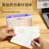 Nuevo Calendario Multifuncional Simple Portaplumas de Plástico Adorno de Escritorio de Plástico ABS Acrílico Calendario de Escritorio