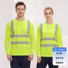 Secagem Rápida Refletivo Proteção Solar Roupa Uniforme de Trabalhador da Construção Roupa de Trabalho Estampa de Logo Manga Longa Fina Camisa Publicitária Polo Personalizado