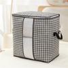 Bolsa Colcha Pied de Poule, Saco de Armazenamento de Colcha para Acabamento Doméstico, Artefato para Dormitório, Armazenamento de Roupas Domésticas, Saco de Armazenamento para Mudança