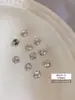 Decoraciones para Uñas con Pedrería Acabado Blanco K9, Pedrería Ovalada sin Base Hielo Azúcar Deslumbrante de Alta Gama, Accesorios de Pedrería para Uñas de Lujo Ligero