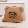 Sombrero de Verano Delgado para Bebé con Ala Suave Estilo Coreano de Exportación Secado Rápido Protección Solar Sombrero Súper Lindo Oso Parpadeante Gorra de Béisbol para Bebé