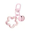 Estrella de Cinco Puntas Calada en Acrílico Hebilla de Puerta Colorida Llavero Colgante Fresco Pequeño Accesorios para Bolsos DIY Pequeños Regalos