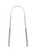 Acero Inoxidable 304 Raspador de Lengua Limpiador de Lengua Raspador de Lengua Cepillo para Recubrimiento de Lengua Herramienta de Limpieza Bucal