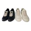 Nuevos en Stock Ro Negro Piel Completa Suela Fina Zapatos de Hombre Caña Baja Triángulo Invertido Personalidad Tendencia Zapatos de Mujer Casual Estilo Pareja
